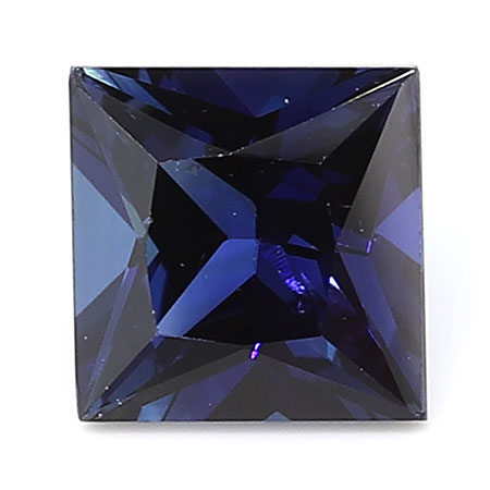 0.71 ct Rich Blue Princess Cut Natural Blue Sapphire