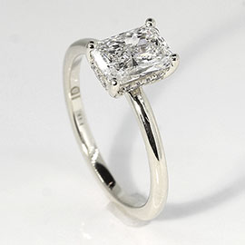 14K White Gold Multi Stone Ring : 1.07 cttw Diamonds