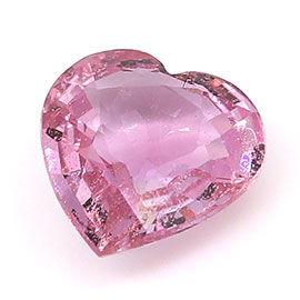 0.51 ct Heart Shape Pink Sapphire : Fine Pink