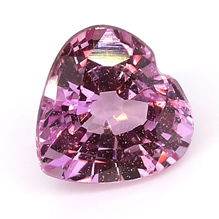 0.54 ct Heart Shape Pink Sapphire : Fine Pink