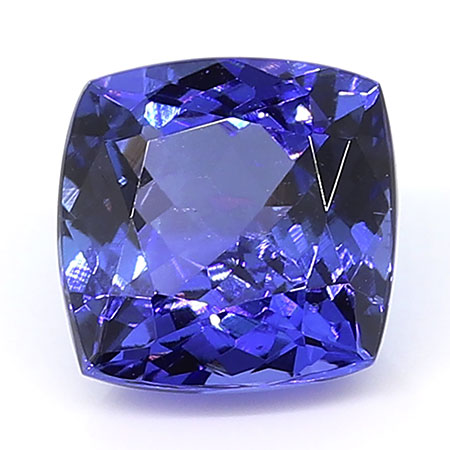 2.45 ct Cushion Cut Natural Tanzanite : Violet Blue