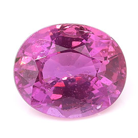 0.89 ct Oval Pink Sapphire : Rich Pink