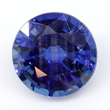 1.13 ct Round Natural Blue Sapphire : Rich Blue