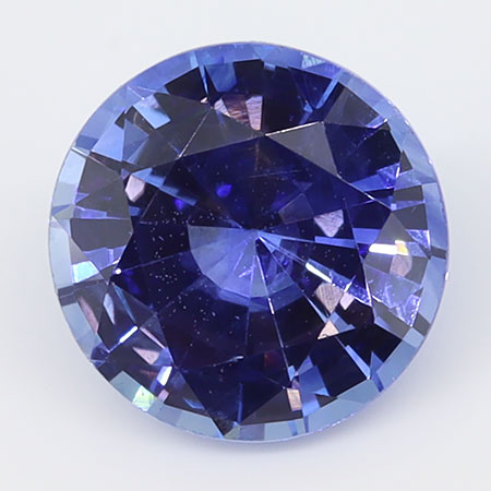 1.72 ct Round Natural Blue Sapphire : Rich Blue