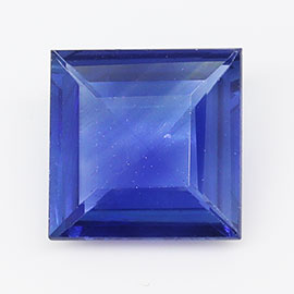 1.54 ct Princess Cut Natural Blue Sapphire : Fine Blue