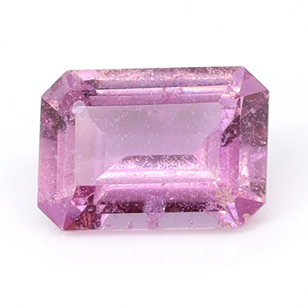 0.96 ct Emerald Cut Natural Sapphire : Pinkish Purple