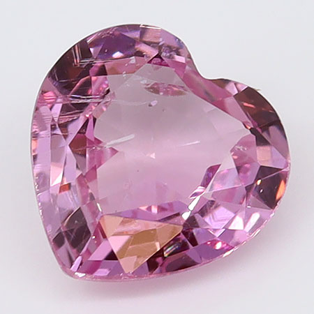 0.52 ct Heart Shape Pink Sapphire : Fine Pink