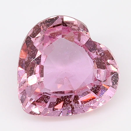 0.55 ct Heart Shape Pink Sapphire : Fine Pink