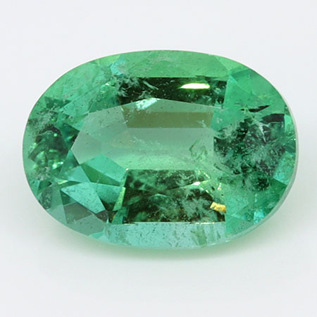 0.77 ct Oval Natural Emerald : Fine Green