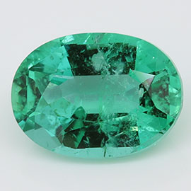 0.81 ct Oval Natural Emerald : Fine Green