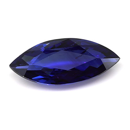 0.90 ct Marquise Blue Sapphire : Rich Royal Blue