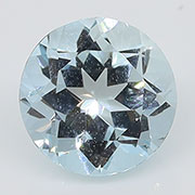 0.47 ct Rich Blue Round Natural Aquamarine