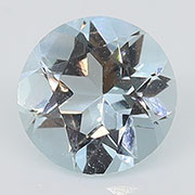 0.33 ct Rich Blue Round Natural Aquamarine