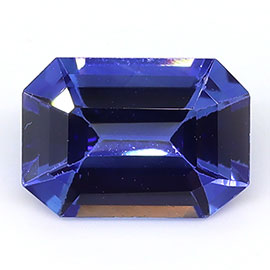 0.87 ct Cornflower Blue Emerald Cut Natural Blue Sapphire