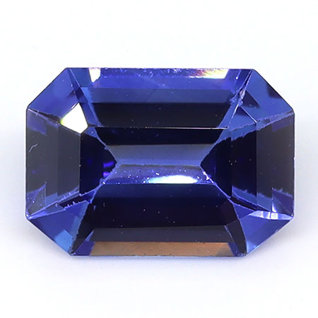 0.87 ct Cornflower Blue Emerald Cut Natural Blue Sapphire