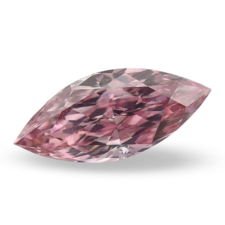 0.22 ct Marquise Natural Diamond : Fancy Intense Pink / VS2