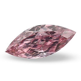 0.22 ct Marquise Natural Diamond : Fancy Intense Pink / VS2