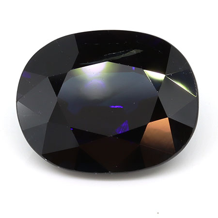 5.76 ct Oval Natural Blue Sapphire : Darkish Blue