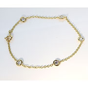 14K Yellow Gold 0.50cttw Diamond Bracelet