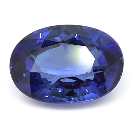 1.34 ct Oval Natural Blue Sapphire : Fine Blue