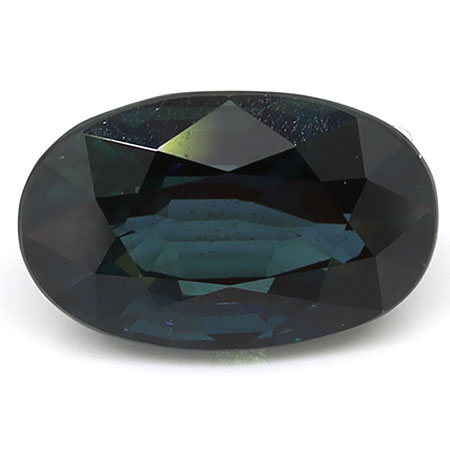 1.55 ct Oval Natural Blue Sapphire : Greenish Blue