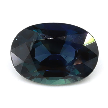 0.64 ct Oval Natural Blue Sapphire : Rich Darkish Blue