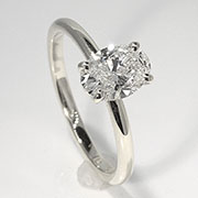 14K White Gold 1.00ct Diamond Ring