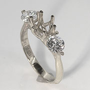 18K White Gold 1.00cttw Diamond Setting