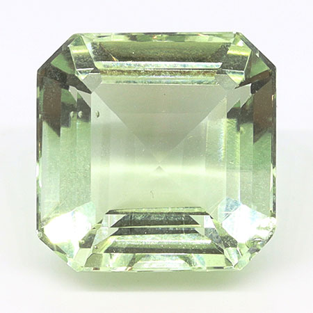 10.75 ct Emerald Cut Natural Amethyst : Light Green