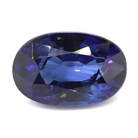 1.63 ct Oval Natural Blue Sapphire : Rich Blue