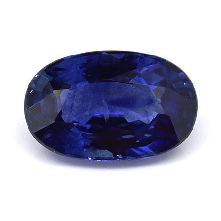 1.25 ct Oval Natural Blue Sapphire : Rich Blue