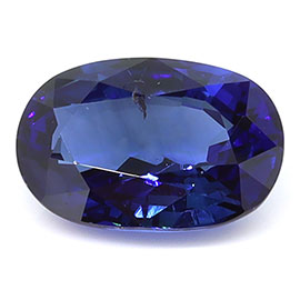 1.35 ct Oval Natural Blue Sapphire : Rich Blue