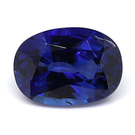 1.51 ct Oval Natural Blue Sapphire : Royal Blue