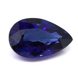 1.51 ct Pear Shape Natural Blue Sapphire : Royal Blue