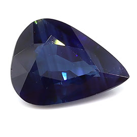 1.12 ct Pear Shape Natural Blue Sapphire : Rich Blue