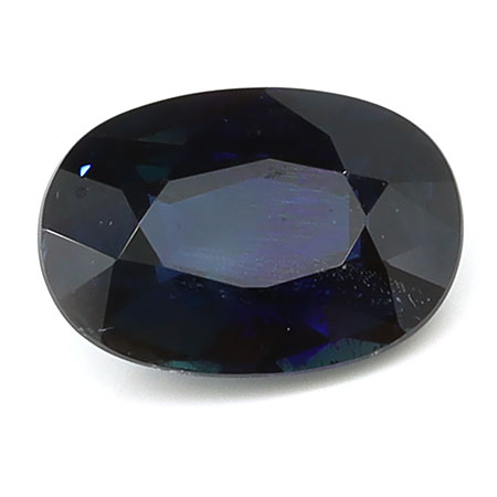 1.14 ct Oval Natural Blue Sapphire : Darkish Blue