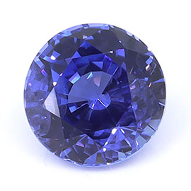 1.29 ct Round Natural Blue Sapphire : Fine Blue