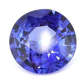 0.64 ct Round Natural Blue Sapphire : Royal Blue