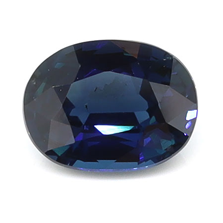 0.70 ct Oval Natural Blue Sapphire : Rich Darkish Blue