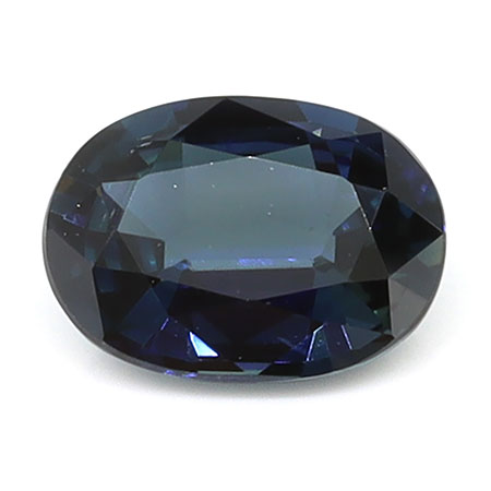 0.81 ct Oval Natural Blue Sapphire : Rich Darkish Blue