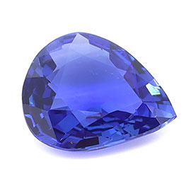 0.65 ct Pear Shape Natural Blue Sapphire : Royal Blue