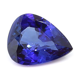 0.45 ct Pear Shape Natural Blue Sapphire : Royal Blue