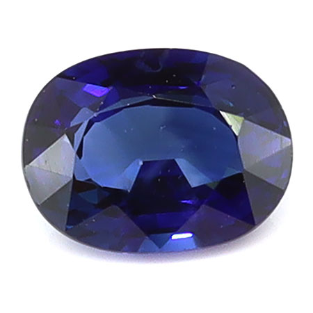 0.44 ct Oval Natural Blue Sapphire : Rich Blue