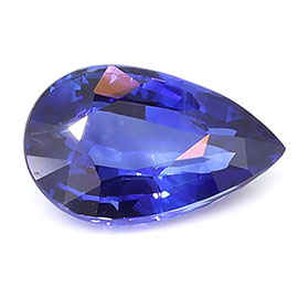 0.83 ct Pear Shape Natural Blue Sapphire : Rich Blue