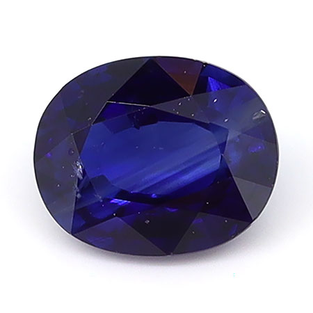 0.63 ct Oval Natural Blue Sapphire : Rich Blue