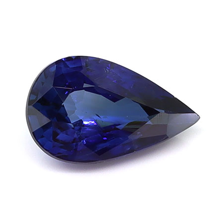 0.93 ct Pear Shape Natural Blue Sapphire : Fine Blue