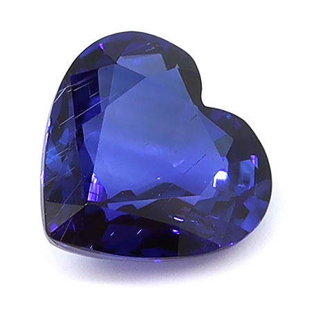 0.92 ct Heart Shape Natural Blue Sapphire : Royal Blue