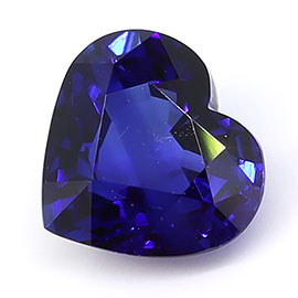 0.89 ct Heart Shape Natural Blue Sapphire : Royal Blue