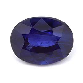 0.84 ct Oval Natural Blue Sapphire : Navy Blue