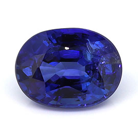 0.79 ct Oval Natural Blue Sapphire : Royal Blue